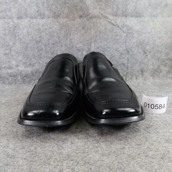 Stacy Adams Shoes Mens 10.5 Loafer Dress Formal Black Slip On Square Toe Classic - Picture 3 of 15